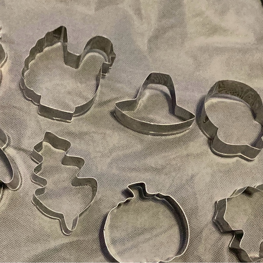 Set of clean Metal Cookie Cutters